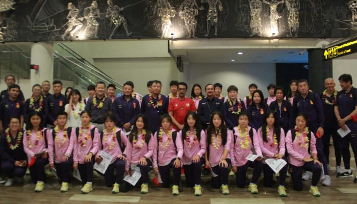 Skuad Tim Nasional Wanita U -17 China dan Korea Selatan Tiba di Bali